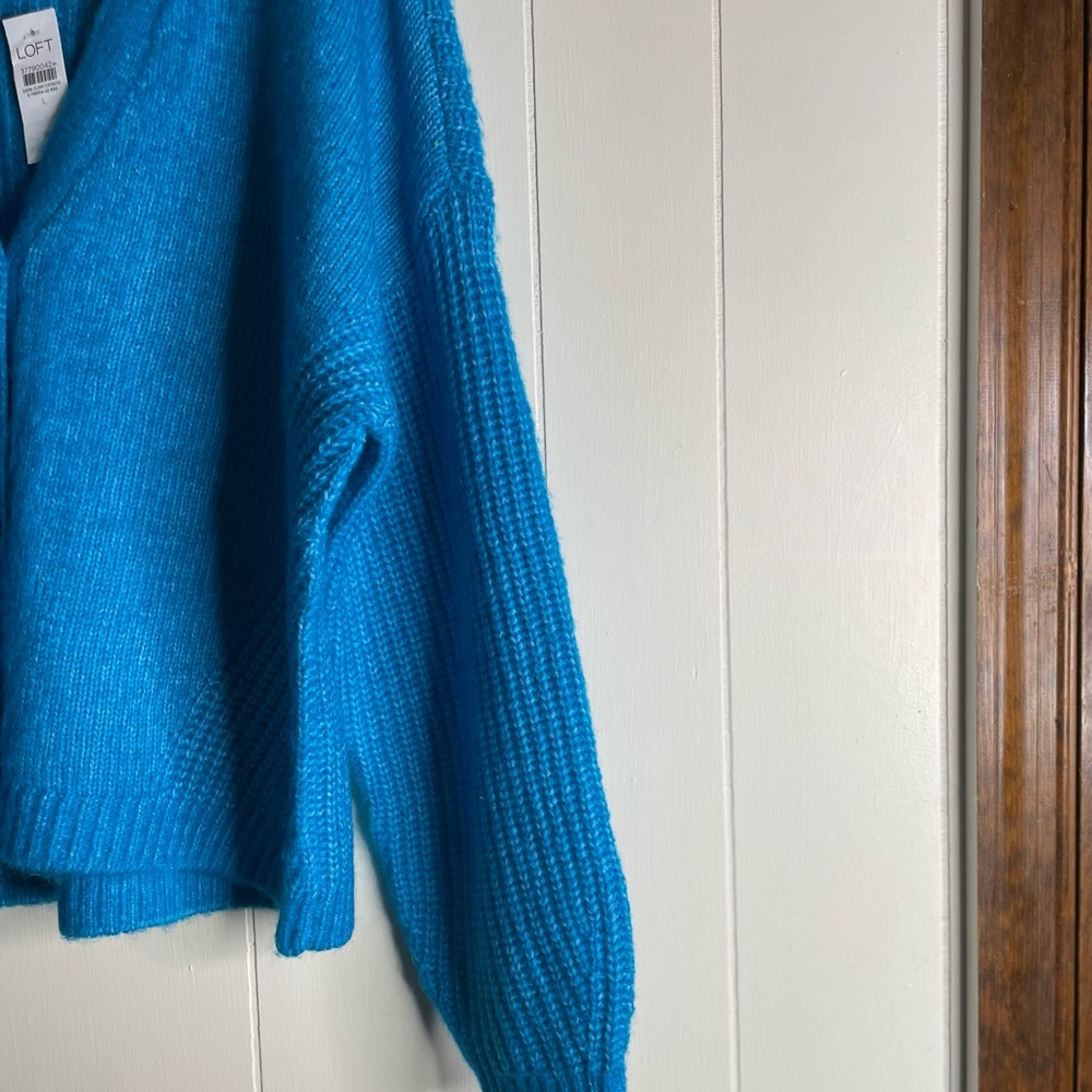 LOFT Vibrant Blue Women's Cardigan - Picture 4 of 5